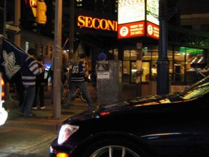 Downtown Toronto after Leafs won the Quarter Finals 26.JPG